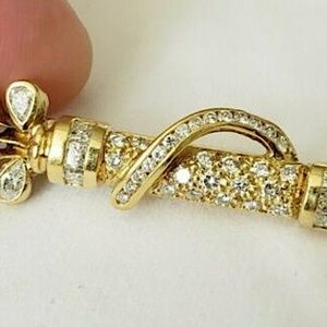 Real 18kt Yellow Gold Diamonds Golf Clubs Case